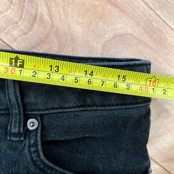 Elizabeth And James The Vintage Straight Black Washed Jeans Size 16 - 33 Basic - Picture 4 of 6